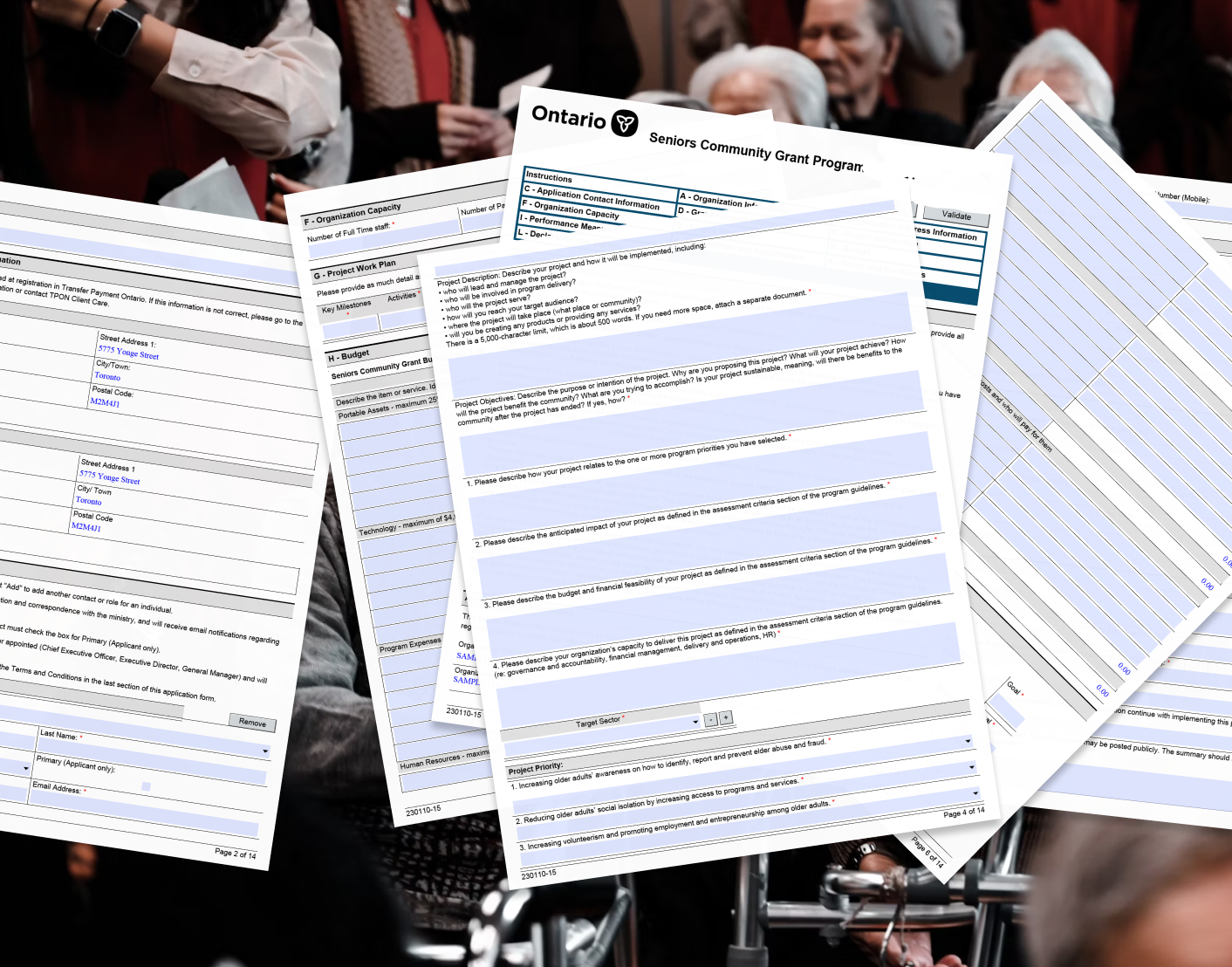 A refreshed Seniors Community Grants form