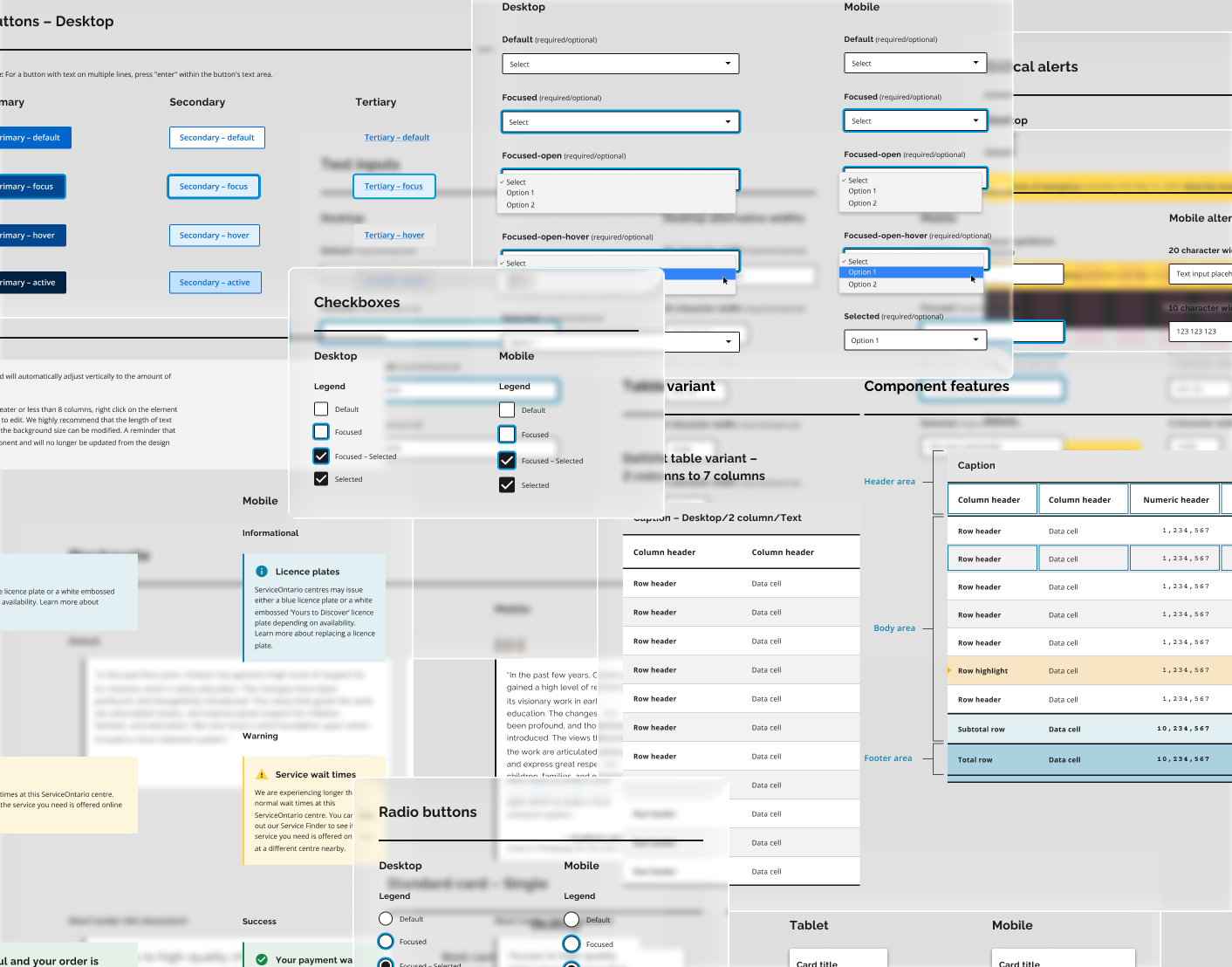 Updating the Ontario Design System